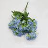 7 hortensia de horquilla planta accesorios de pared flor artificial hortensia de madera decoración de boda flor de ocho hadas flor de seda hortensia al por mayor