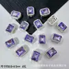 Cuentas rectangulares de diamantes incrustados con 4 agujeros, colgante rectangular para pulseras y collares de cuentas DIY, accesorios de aleación