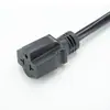 Cable de Alimentación de Tres Clavijas Estándar Americano Enchufe Cable para Host de Gabinete de Computadora de Cobre Puro Cable de Extensión de Alimentación Estándar Americano