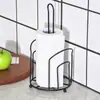 Suporte de papel toalha para cozinha, porta-rolos de papel, casa, sala de estar simples, quarto, suporte de papel toalha, suporte vertical para filme plástico, multiuso