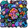 50 novos adesivos de tendência neon transfronteiriços, adesivos decorativos coloridos personalizados, adesivos criativos à prova d'água para DIY