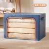 Caja de Almacenamiento de Tela Oxford Engrosada con Puntos Extra Grande Plegable de Tela Patchwork Bolsa de Almacenamiento para Ropa Colchas de Algodón