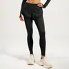 Mallas Deportivas Transfronterizas Dos en Uno con Bolsillos, Pantalones de Fitness, Pantalones de Yoga de Cintura Alta para Levantar Glúteos para Mujer, Pantalones de Running de Secado Rápido