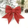 Laço de Natal Algodão Perolado Laço Pó Dourado Pingente Decoração Árvore de Natal Suprimentos Decoração Hotel Shopping Ktv