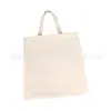 Bolsa de Mão Lona Branca Vertical, Bolsa de Ombro de Lona Simples e Versátil para Estudantes, Personalizada pelo Fabricante de Dongguan