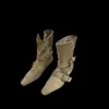 2026 Versión Coreana Nuevo Diseño de Nicho Botines Cortos Franceses Retro Punta Cuadrada Pequeña Botas Vaqueras Súper Elegantes Botas de Media Caña Botas para Mujer
