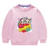 Suéter de Punto Redondo de Color Sólido Coreano Nuevo para Niños, Manga Larga de Algodón, Top para Bebés Niños y Niñas, Primavera y Otoño 2023