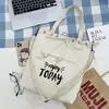 Nova Bolsa de Lona Feminina Estudante Estilo Coreano Alto Valor Estilo Preguiçoso Campus Livros Grande Capacidade Ombro Transversal Bolsa Tote