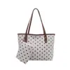 Conjunto de Dos Piezas de Polipiel con Lunares Transfronterizo Verano 2026 Nueva Moda Elegante Simple para el Trabajo Elegante Bolso Tote de Hombro