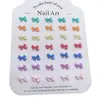 Accesorios Coloridos de Resina para Uñas Lazo Accesorios DIY para Uñas Pendientes Funda de Teléfono Móvil Accesorios de Uña Portátiles