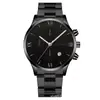 Comércio Exterior Venda Quente Relógio de Quartzo Simples Relógio de Negócios Relógio de Pulso Masculino Calendário Pulseira de Aço Relógio de Pulso Masculino Venda Direta da Fábrica