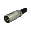 P676 conector macho de canhão com três pinos XLR macho conector de microfone conector de mixer clipe de microfone de cabeça de áudio Dragon