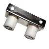 Juego Completo de Accesorios para Puertas Eléctricas Retráctiles, Clips Guía Universales de Acero Inoxidable, Ruedas Guía para Puertas de Una Sola Vía, Rodillos Guía Enderezadores, Clips