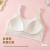 Chaleco de Nylon Sin Costuras Roscado Aomeifen 5095 para Mujer, Ropa Interior Tallas Grandes, Sujetador Deportivo Anti-Exposición para Periodo de Desarrollo