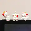 Decoración Creativa para Escritorio de Oficina de Animales Pequeños Estabilizador de Ánimo Figura de Dibujos Animados Adorno para Pantalla de Computadora Alivio del Estrés