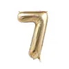 Globos de Foil de Aluminio Platino de 40 pulgadas Versión Americana para Decoraciones de Fiesta de Primer Cumpleaños de Bebé