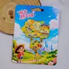 [Serie Liaoning] Dalian Shenyang Huludao Pegatinas Magnéticas de Madera para Refrigerador Culturales y Creativas Pegatinas Magnéticas de Dibujos Animados 3D