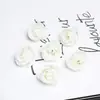 Cabezas de flores de rosa artificiales, flores pequeñas, coronas de bricolaje, cabezas de flores para pasadores de pelo, flores artificiales para decoraciones de boda, accesorios para fotos, flores decorativas