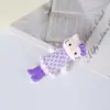Nova saia elegante, gato de pernas compridas, presilha de cabelo criativa fofa, acessório de cabelo para meninas, presilha jacaré, presilha de franja estilo ins