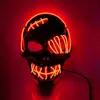 Máscara de Pirata Cicatrizada y Tuerta Más Vendida Transfronteriza con Sangre Horror Luz Fría Máscara de Halloween Set de Máscaras Luminosas LED