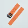 Adecuado para Samsung/Huawei Watch Series 22mm Correa de Reloj de Silicona Transpirable de Color Puro con Hebilla Doble Marina Nuevo Estilo