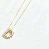 Collar con letras para mujer, estilo nicho de moda, cadena de clavícula sencilla, exquisita y de gran venta en Europa y Estados Unidos