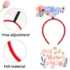 Diadema Decorativa para el Día de la Madre, Accesorios para Fotos de Fiesta Temática "Gracias Mamá", Pinza para el Cabello Diadema de Rosa y Clavel