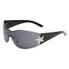 Tendencia de Moda 2025 Nuevas Gafas de Sol Sin Montura Personalizadas Gafas de Sol de Una Pieza al por Mayor 8776
