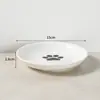 Cuenco Cerámico para Mascotas Cuenco Nórdico para Gatos Cuenco Elevado de Cerámica para Comida de Gato Plato para Snacks Lata para Snacks Anti-Tensión Cervical Cuenco Antiderrames para Comida de Gato