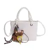 2025 Nuevo Bolso de Mano Versátil de Moda Bolso Tejido Casual Bolso Sencillo de Cubo Bolso de Hombro para Viajes Diarios Bolso Cruzado de Moda