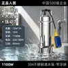 Bomba sumergible de acero inoxidable 304 para uso doméstico, resistente a la corrosión, alto levantamiento, alto flujo, doble propósito para limpieza y drenaje (De la gente)