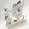 Estante de almacenamiento de pared sin perforaciones, partición de pared montada en la pared junto a la cama, decoración de pared para sala de estar, estante para router, estantería de pared