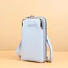 Bolso Cruzado Estilo Nuevo 2026 para Mujer, Moda Japonesa y Coreana, Bolso de Hombro de Gran Capacidad, Cartera con Cremallera, Piel Suave, Patrón de Lichi, Bolso para Teléfono Móvil