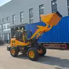 Carregadeira Pequena com Rodas para Exportação de Comércio Exterior Engenharia Doméstica Tração nas Quatro Rodas Carregadeira Articulada Pequena Limpeza de Esterco de Fazenda Minicarregadeira
