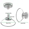 Gancho Forte de Vidro PVC Transparente Ecológico com Ventosa Haste de Parafuso M4M6M8 Base de Pé Almofada Antiderrapante Parafuso de Fixação Ventosa