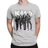 Talla europea transfronterizaCamiseta gráfica de banda clásica top KISS camiseta de hombre negro azul gris