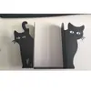 Soportes para Libros Metálicos con Forma de Gato, Soportes Gruesos para Libros para Sala de Estudio, Escritorio de Oficina, Decoración de Estantería, Artículos de Papelería, Regalos para la Temporada de Vuelta a Clases, Venta al por Mayor