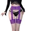 Medias de encaje con banda invisible en la cintura, de alta venta transfronteriza, sin costuras, para mujer, calcetines sexy hasta el muslo