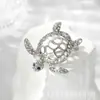Broche de Tortuga Animal de Dibujos Animados Europeo y Americano Transfronterizo Accesorios de Decoración para Abrigo Suéter Broche Corsage Suministro Directo de Fábrica
