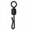 Mosquetão Giratório em Forma de Q Estilo Americano, Conector Giratório em Forma de R Estilo Americano, Argola de Engate Rápido Estilo Europeu para Pesca de Carpa