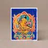 Thangka Cinabrio, Pintura del Quinto Maestro, Farmacéutico Zakiram, Vida Pasada y Vida Presente, Madre Verde Benmingfo, Puede Cambiar la Imagen, Thangka Marea Nacional
