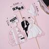 Tanabata Día de San Valentín Sticker de Dibujos Animados Perro Pastel Adornos Decorativos Lazo de Cinta Confesión de Pareja Horneado Disfraz