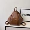Bolsa Dobrada Estilosa de Moda Estilo Coreano Grande Capacidade Feminina 2024 Novo Verão Mochila Simples Casual Bolsa de Ombro para o Dia a Dia