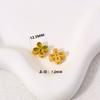 Antiguas cuentas de trébol de cuatro hojas huecas de oro tonto pulsera de tesoro múltiple material diy pulsera de estilo nacional collar accesorios con cuentas