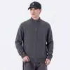 Nova coleção outono/inverno: cardigã de malha de lã de alta qualidade, com gola alta, caimento relaxado e fecho de zíper, exalando um estilo sofisticado e discreto.