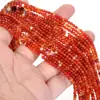 Cuentas redondas pequeñas de 2/3 mm, cristal natural, ágata, turquesa, para pulsera, collar DIY, venta al por mayor, cuentas sueltas, accesorios de joyería
