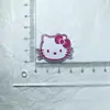 Xadrez de Glitter Fino Doce Gatinho Kt Laço Acessórios de Acrílico Joias DIY Grampo de Cabelo Decoração de Capa de Celular Buraco Sapatos