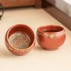 Taza de Té Maestra de Fábrica Dunhuang Wenchuang Zhu Ni Zisha Taza Zen Chapada en Oro Juego de Té Chino Kung Fu Taza de Té