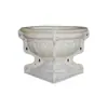 Molde redondo de cemento para maceta de estilo europeo, grande, con patrón de acero plástico, molde de maceta de plástico, rejuntado de base para planta en maceta, casero