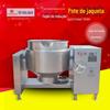 Aço inoxidável eletromagnético aquecimento sanduíche pote basculante sopa de osso cozido panela grande vapor comercial sacarificação pote